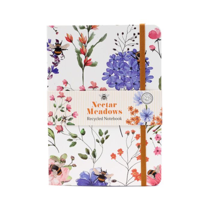 LIBRETA A6 DE PAPEL RECICLADO ABEJA Y NÉCTAR