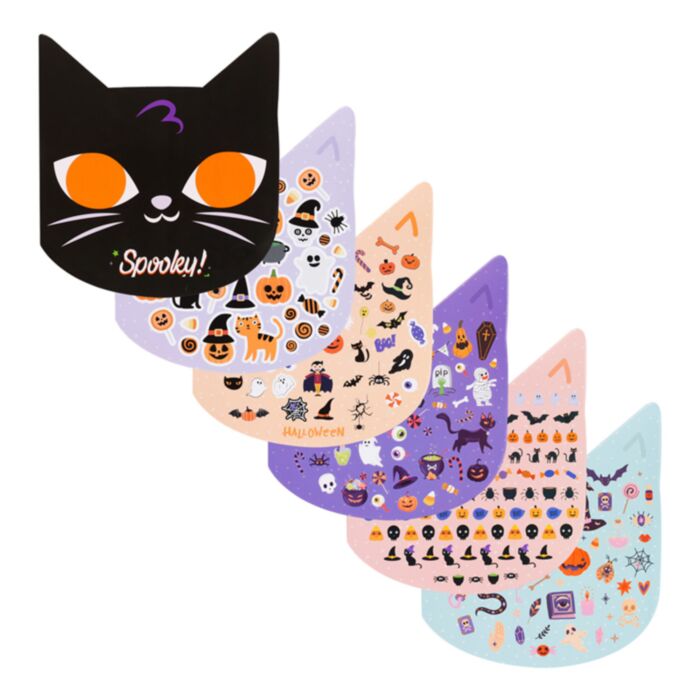 LIBRO PEGATINAS GATO HALLOWEEN