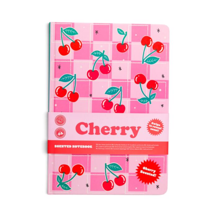 LIBRETA PERFUMADA DE PAPEL RECICLADO CEREZA CHERRY