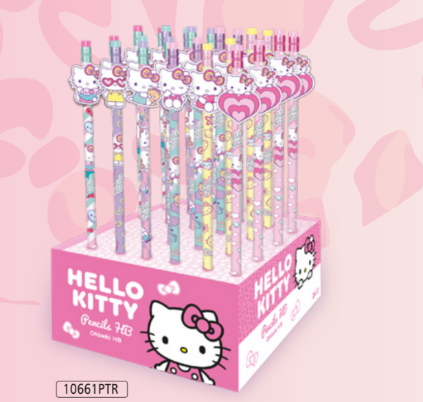 LAPICES HB HELLO KITTY 6 MODELOS