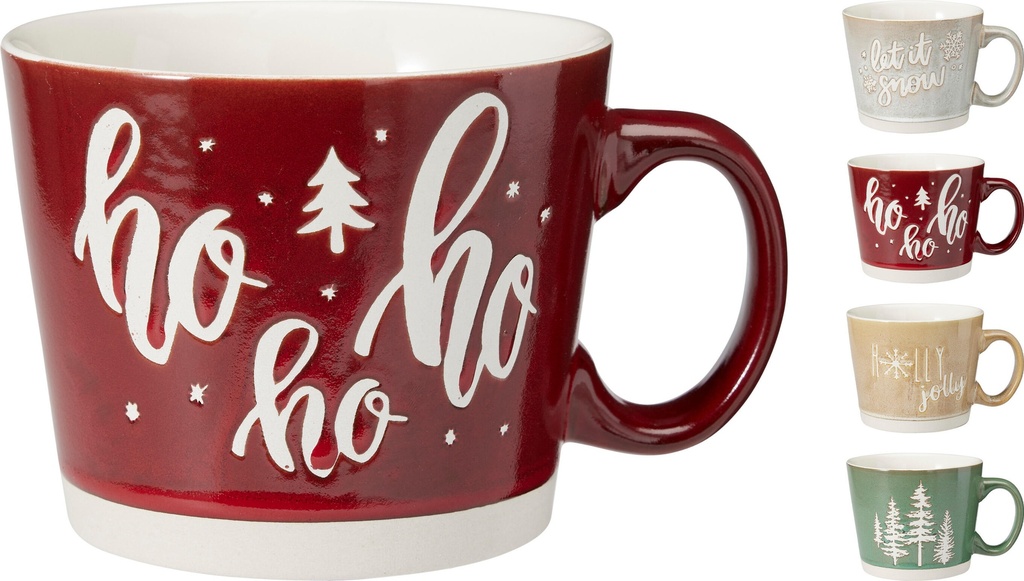 TAZA GRES NAVIDAD 550ML