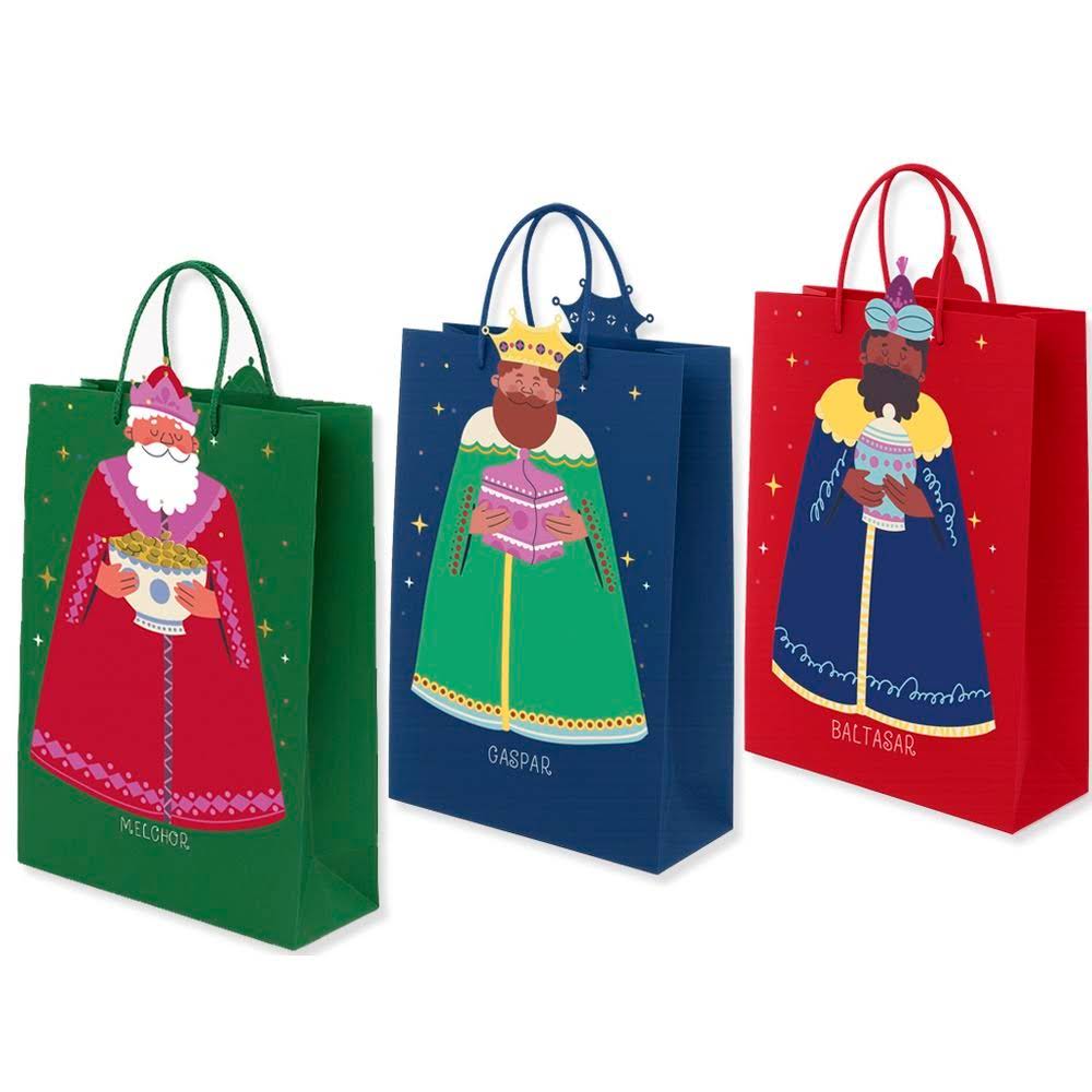 BOLSA SILUETA REYES MAGOS FOIL