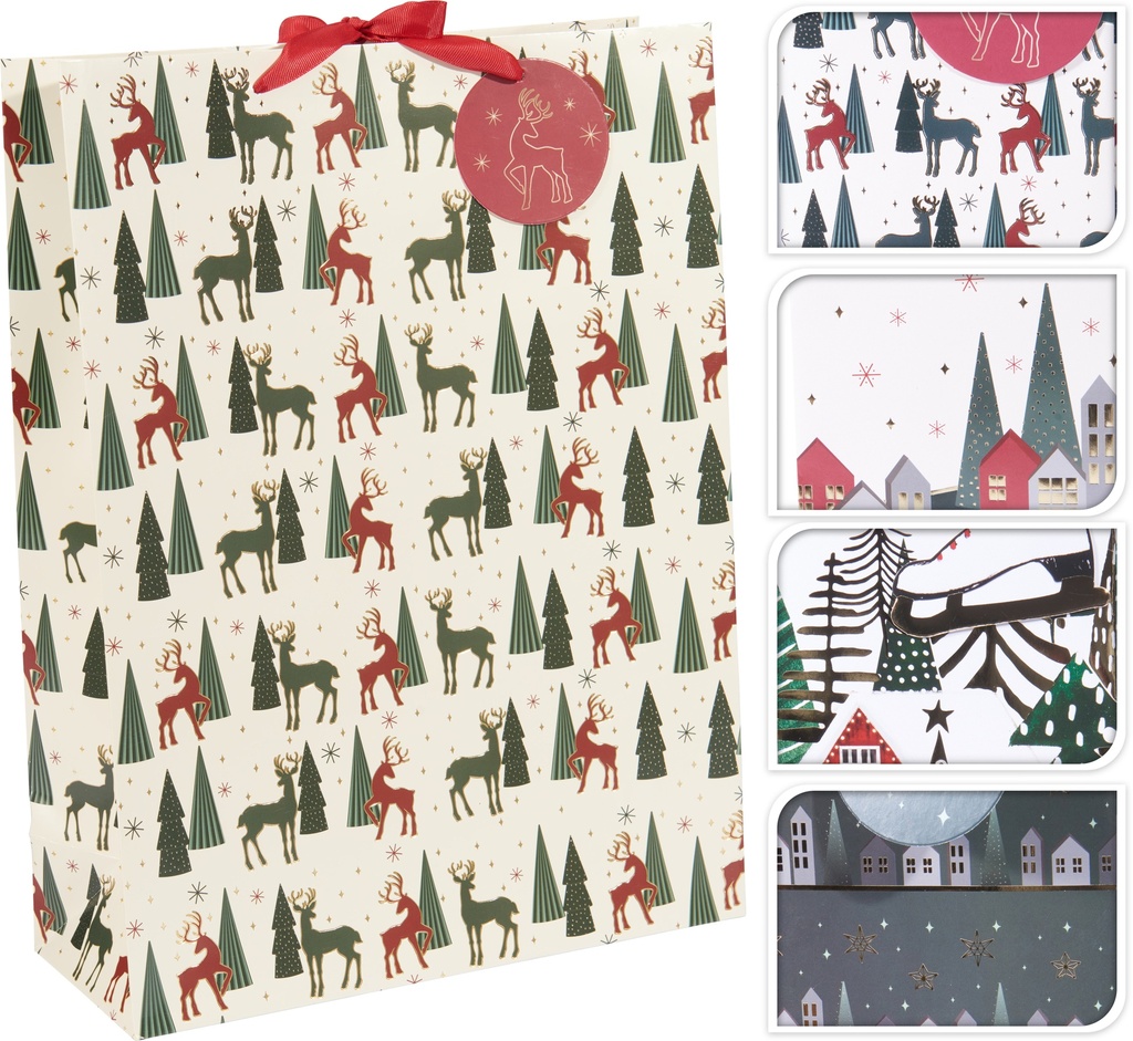 BOLSA REGALO NAVIDAD 40X30CM 4SUR
