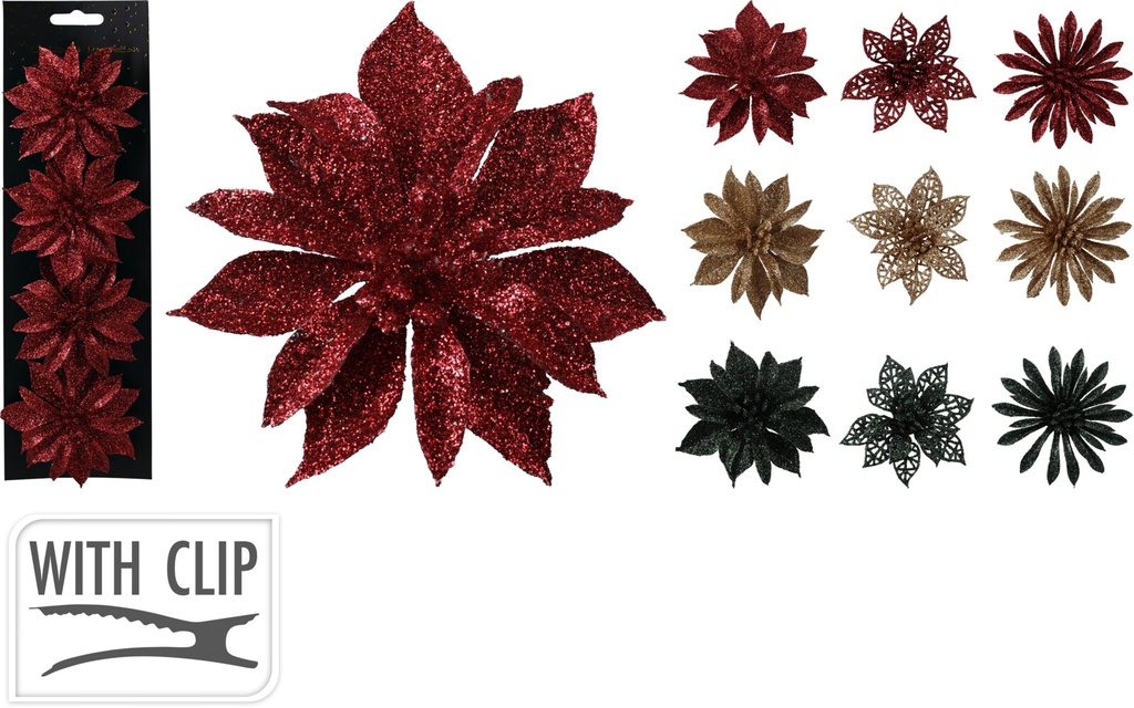 FLOR CLIP PURPURINA 4U 9MOD