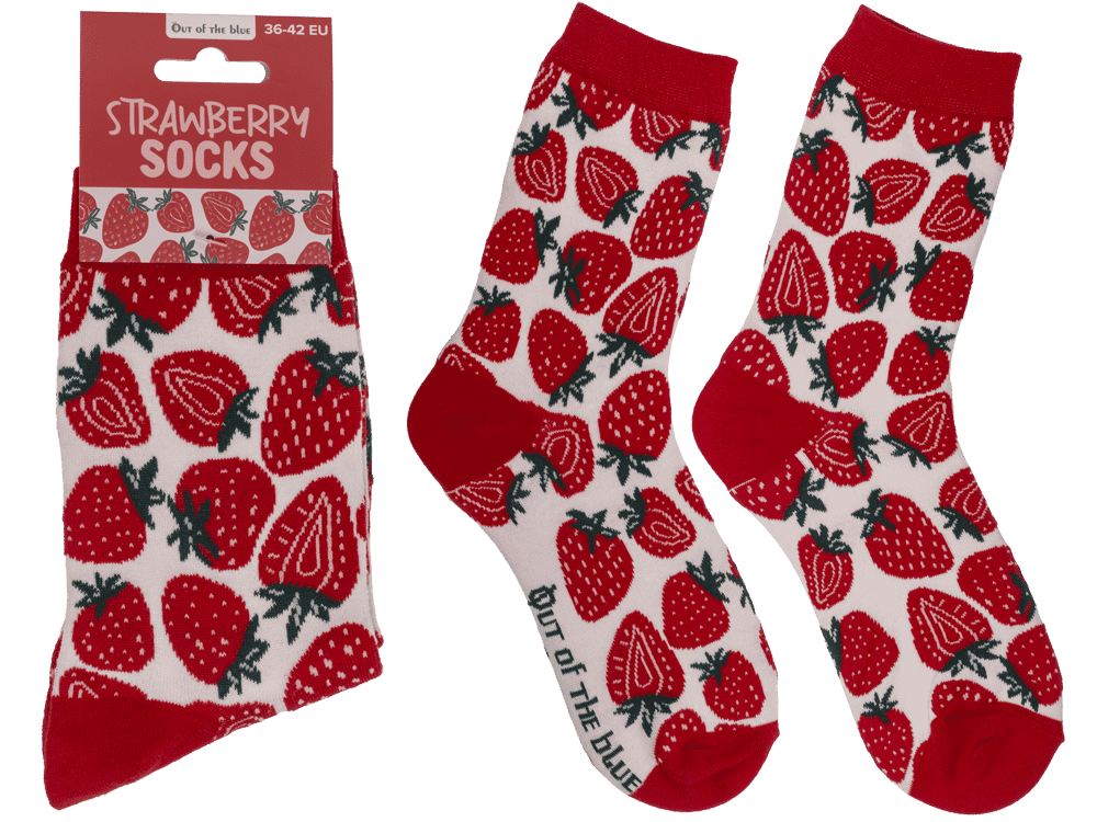 CALCETINES DE FRESA  TALLA 36-42 REF: 02/1487