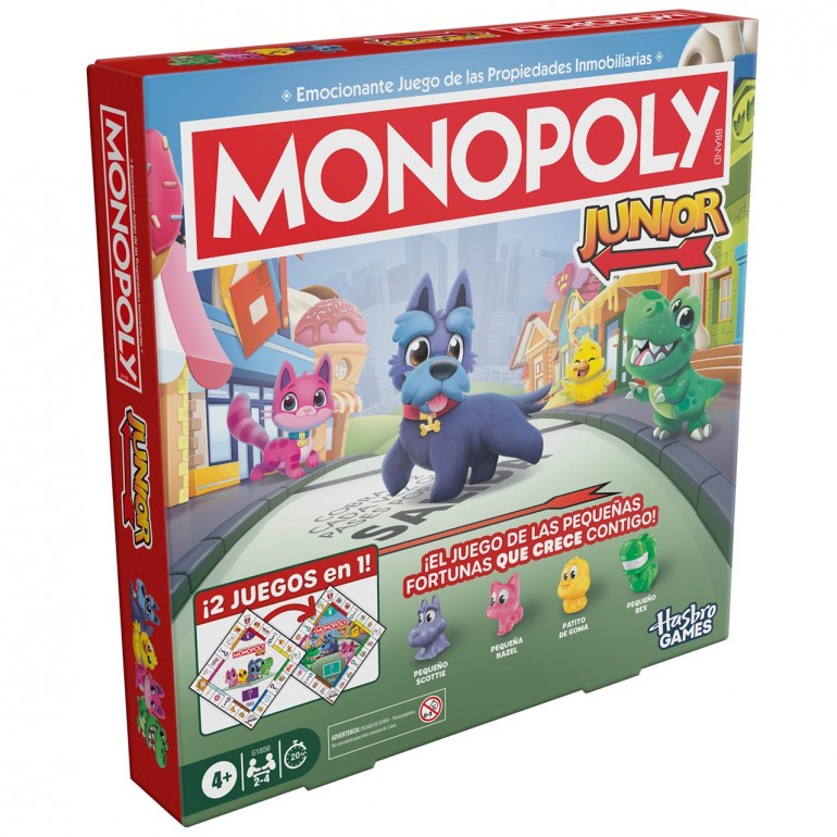 JUEGO MONOPOLY JUNIOR 2 EN 1 G1856 GAMING