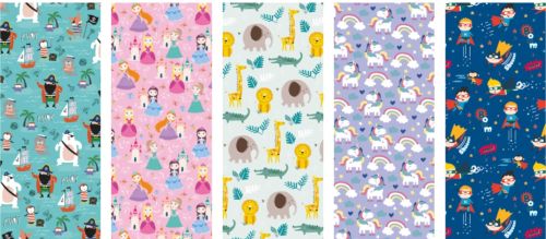 EXP 50 ROLLOS 70X200CM PAPEL DE REGALO INFANTIL