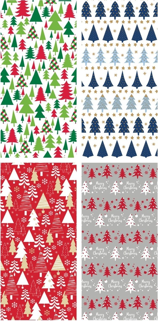 EXPOSITOR 50 ROLLOS PAPEL REGALO 70X200 NAVIDAD