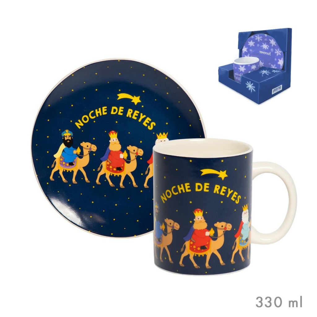 SET PLATO/TAZA BIENVENIDA REYES MAGOS