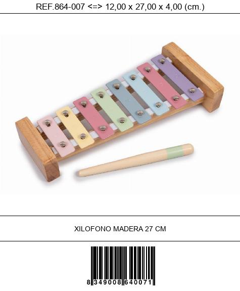 XILOFONO MADERA 27 CM