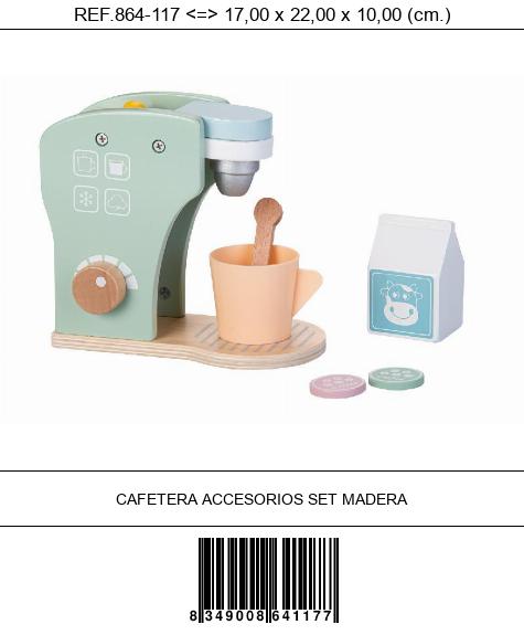CAFETERA ACCESORIOS SET MADERA