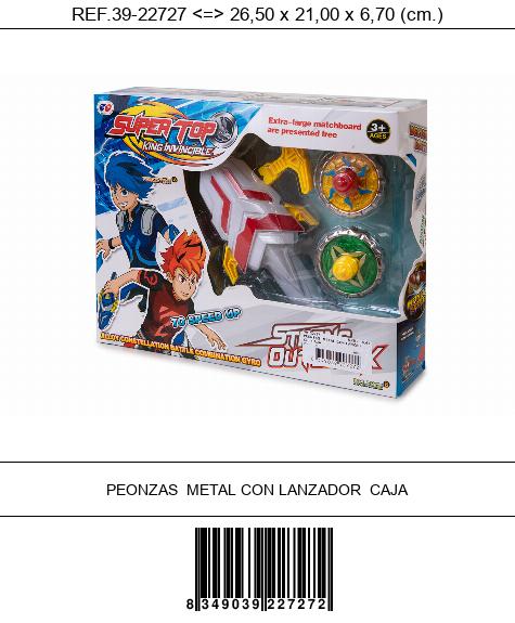 PEONZAS METAL CON LANZADOR CAJA