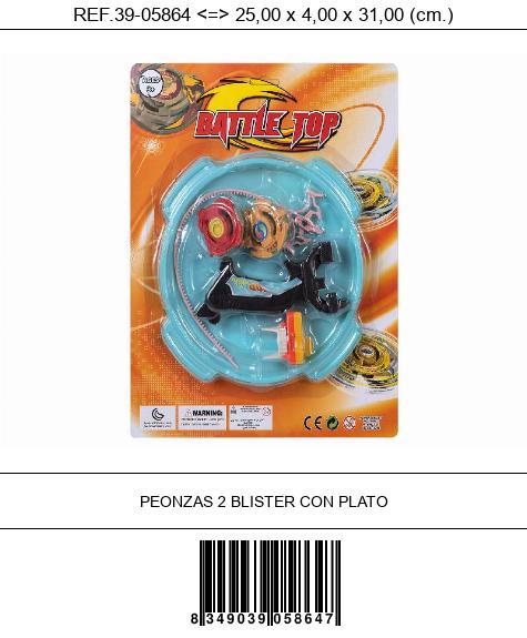 PEONZAS 2 BLISTER CON PLATO