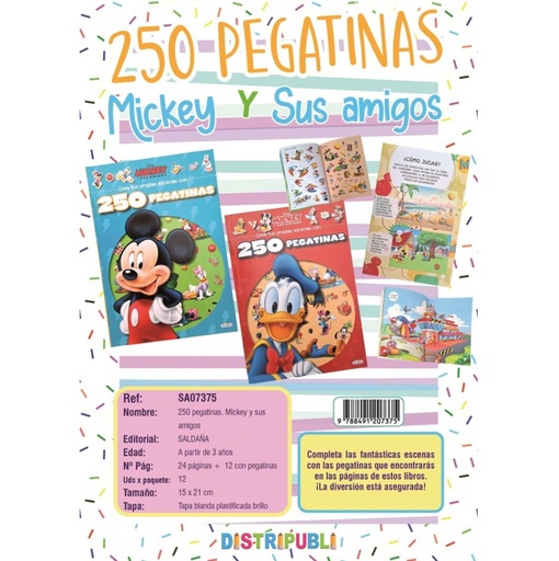 [882362] 260 PEGATINAS MICKEY Y SUS AMI