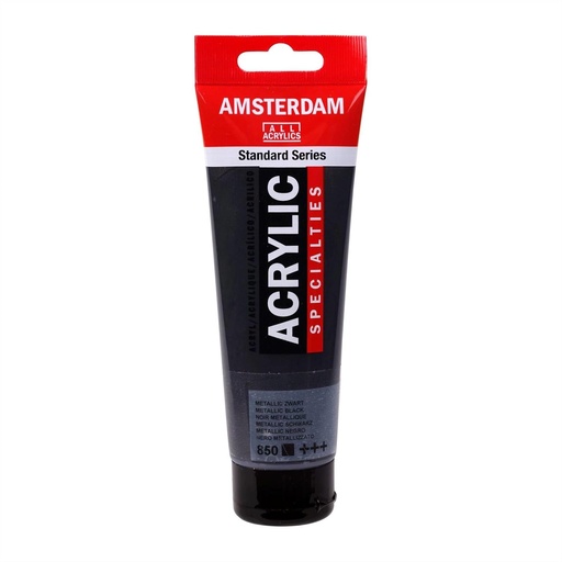 [000383] ACRILICO 120ML NEGRO METALICO