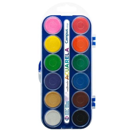 [630564] ACUARELA CAMPUS 12 PASTILLAS