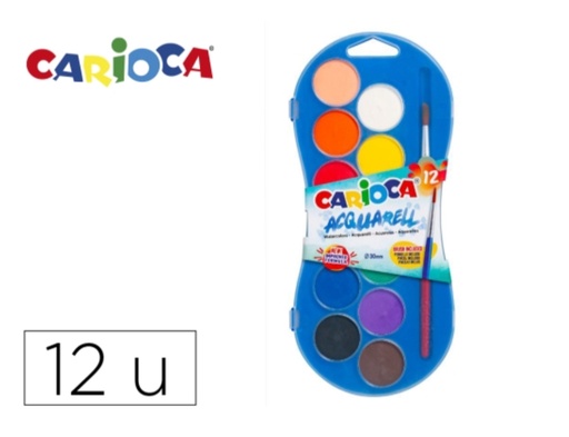 [620401] ACUARELAS CARIOCA 12 COLORES