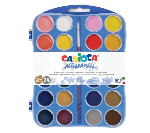 [652611] ACUARELA CARIOCA 24 COL.+PINC.