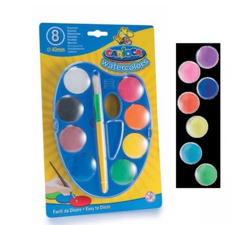 [652998] ACUARELAS PALETA CARIOCA 8 PAS