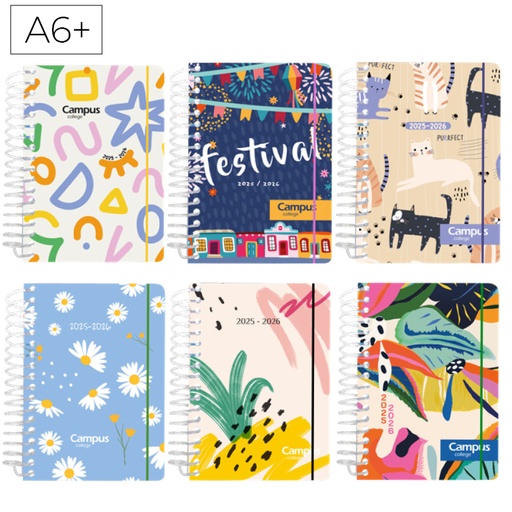 [003573] AGENDA ESC. 25 CAMPUS A6+T.PP D/P FA