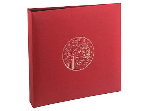[786760] ALBUM MONEDAS 24,5X25 BURDEOS