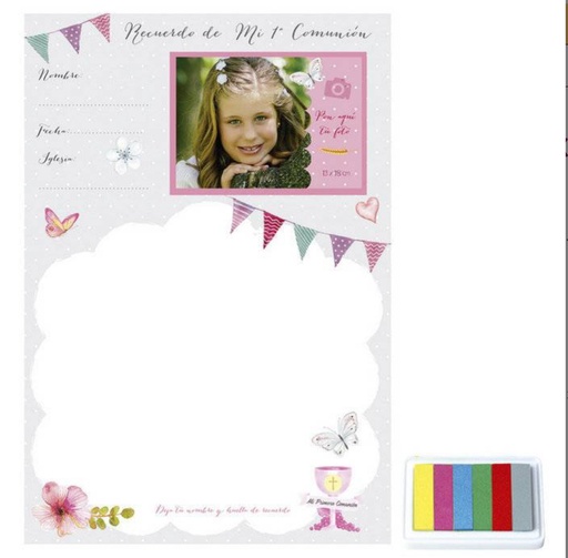 [878146] ALBUM COMUNION NIÑA FOT+HUEL