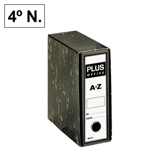 [180089] ARCHIVADOR RADO AZ PLUS OFFICE 4º NATURAL NEGRO JASPEADO