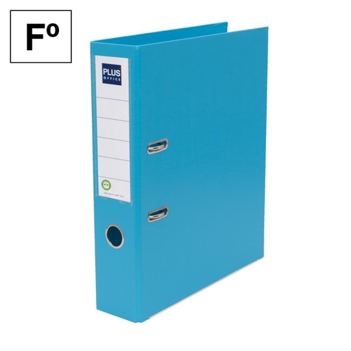 [180745] ARCHIVADOR PLUS OFFICE FOLIO LOMO 75 MM AZUL CLARO