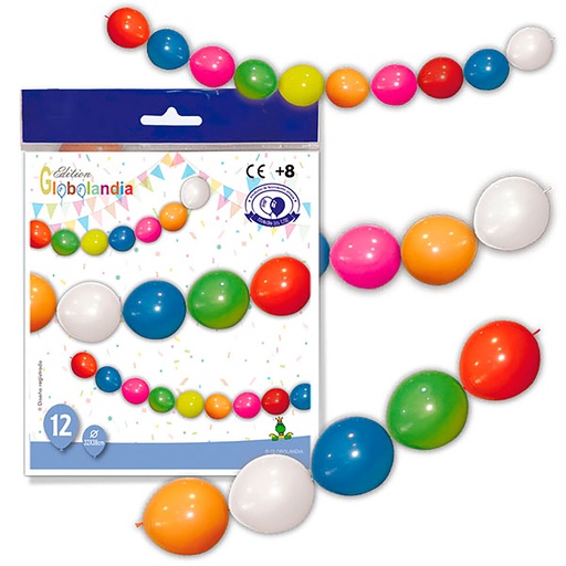 [000588] BOLSA 12 GLOBOS GUIRNALDA