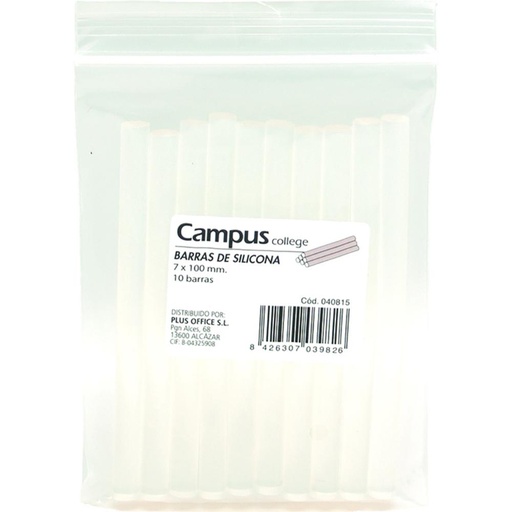[040815] BARRA SILICONA PLUS 0,7X10 10u