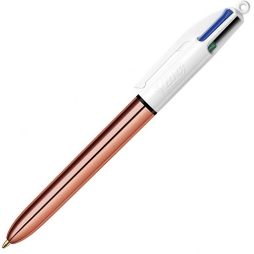 [122274] BOLIGRAFO BIC 4 COLORES ROSE GOLD 20UD