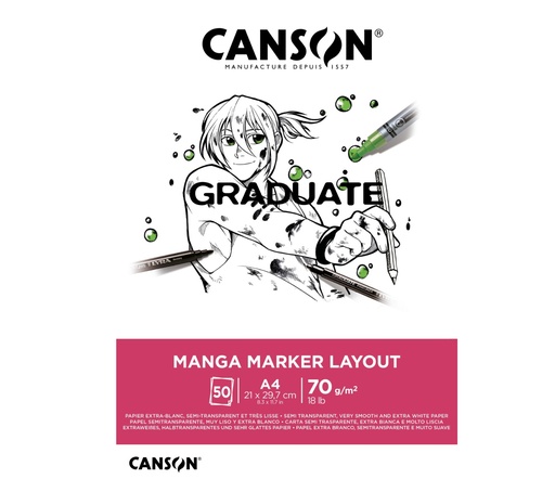 [623375] BLOC MANGA MARKER 50H A4 70G