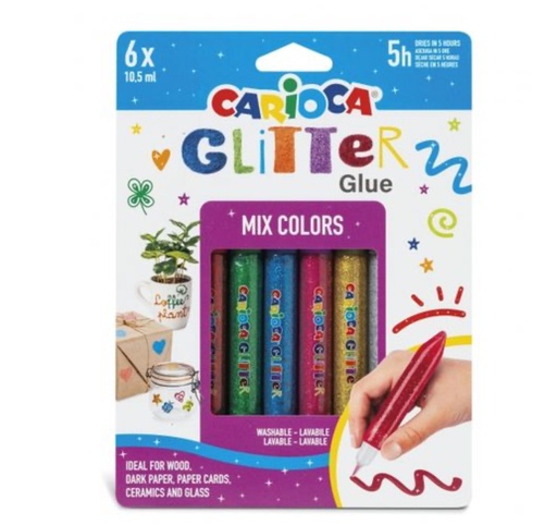 [652682] BLISTER 6 GLITTER GLUE MIX