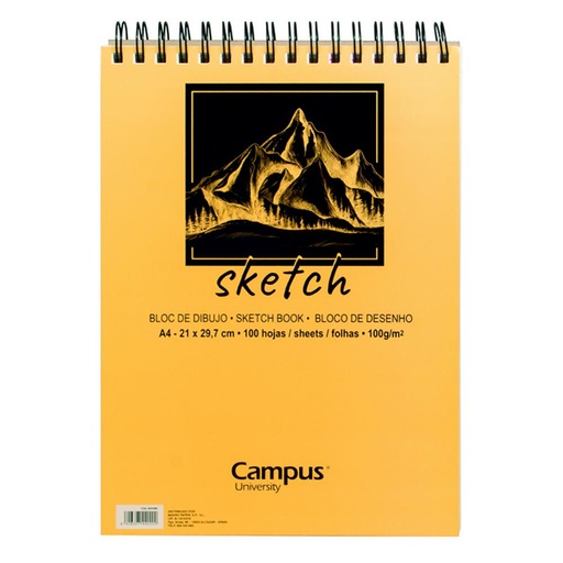 [600486] BLOC A4 ESBOZO CAMPUS 100H