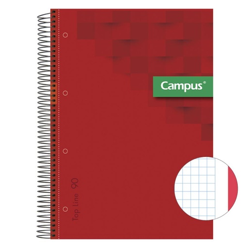 [002303] BLOC A4 T.EX 80H 90GR 5mm ROJO