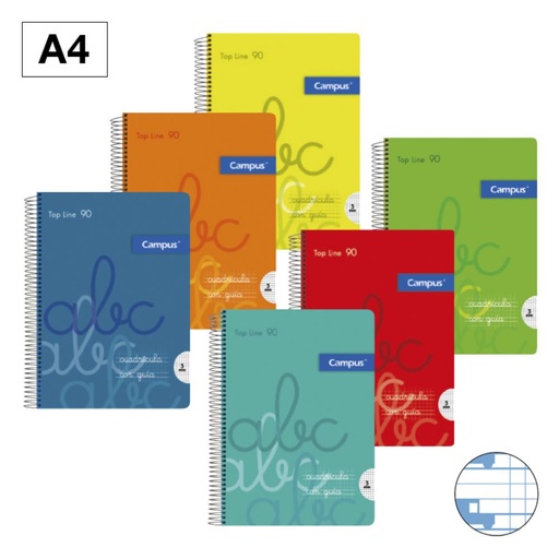 [002432] BLOC A4 T.PP 80H 90GR 4mm CM