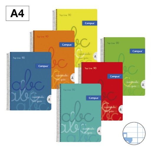 [002949] BLOC A4 T.PP 80H 90GR 5mm CM