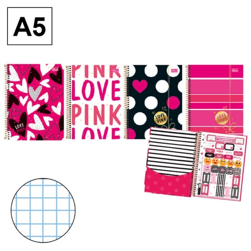 [002465] BLOC A5 80H T.D. 4mm. LOVE PIN
