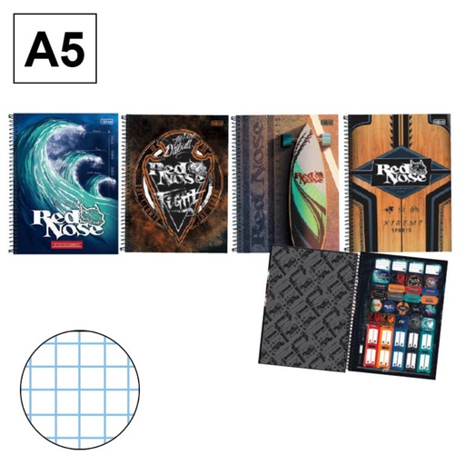 [002466] BLOC A5 80H T.D. 4mm. RED NOSE