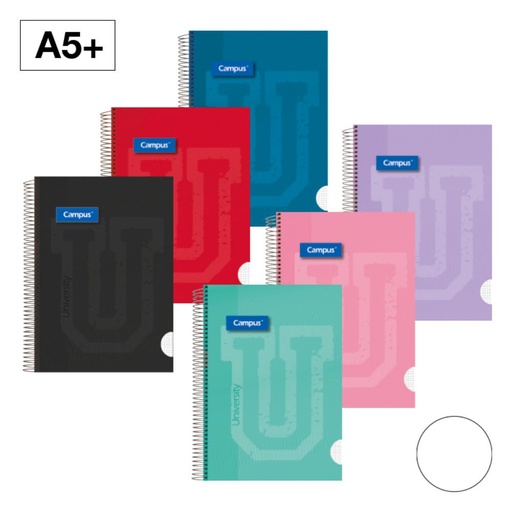 [003321] BLOC A5 T.EX 80H 90GR LISO "U"