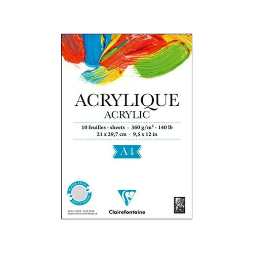 [032620] BLOC ACR.360G 10H ENCOLADO A4 96308C