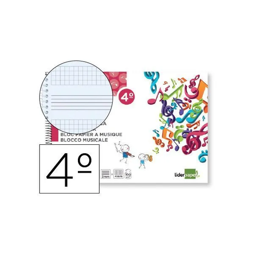 [650833] BLOC DE MUSICA LIDER 4º 50341