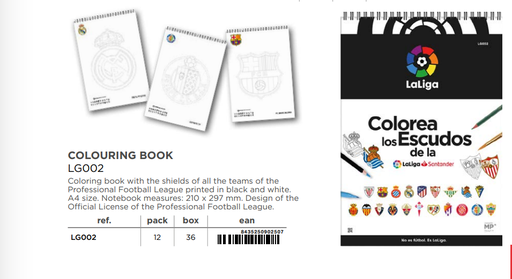 [702992] BLOCK DE COLOREAR LALIGA LG002