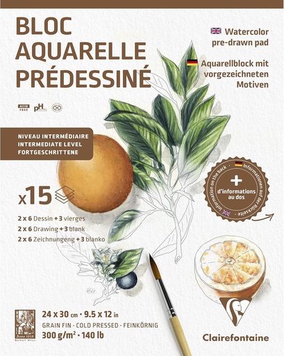 [032667] BLOC PRED.BOTAN.15H 300G 24X30 975726C