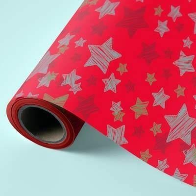 [880894] BOBINA 62 REGALO ROJO ESTRELLAS