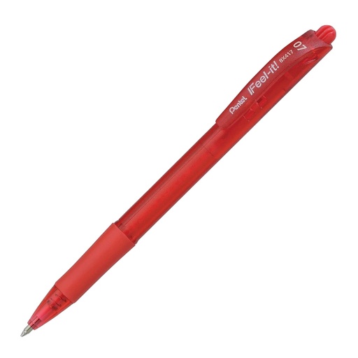 [122480] BOLIGRAFO PENTEL 0.7 RETRACTIL ROJO