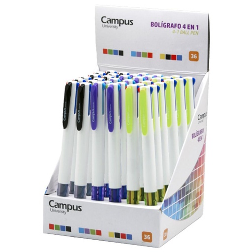 [081416] BOLIGRAFO CAMPUS 4 EN 1 EXP/36