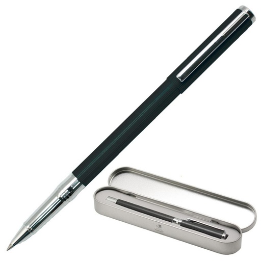 [081292] BOLIGRAFO CUERPO ALUMINIO GIRO NEGRO