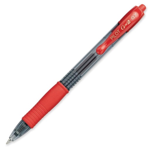 [080144] BOLÍGRAFO TINTA GEL PILOT G-2 ROJO