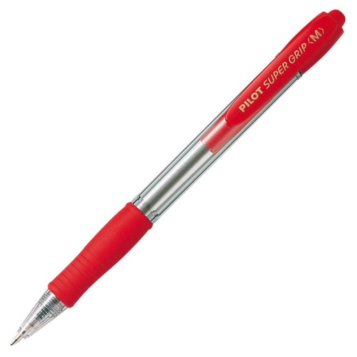 [080141] BOLÍGRAFO TINTA ACEITE PILOT SUPER GRIP ROJO